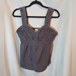 Anthropologie Edme & Esyllte Babydoll Grey Cotton Boho Chic Camisole